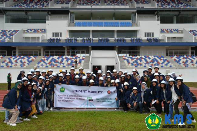 Mahasiswa Teknik Ekonomi Konstruksi Universitas Bung Hatta Student Mobility ke UTM