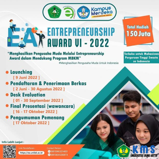 Program Entrepreneurship Award VI Tahun 2022