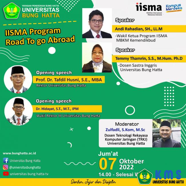 Sosialisasi Program Beasiswa MBKM: International Student Mobility Awards (IISMA)