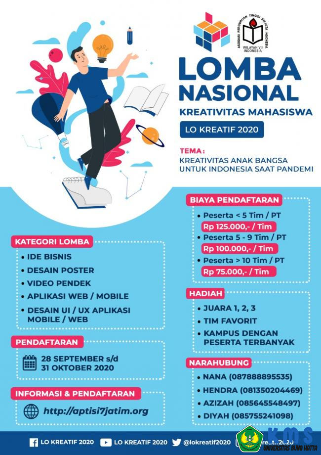 Lomba Nasional Kreatifitas Mahasiswa (LO KREATIF 2020)
